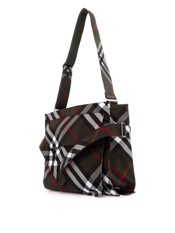 Check Pattern Canvas Medium Tote Bag