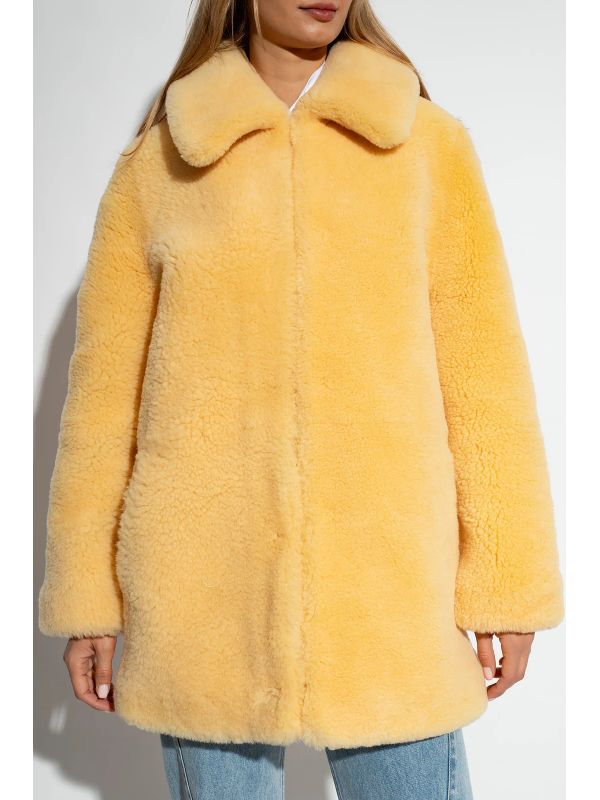 Shearling Zip-Up Coat