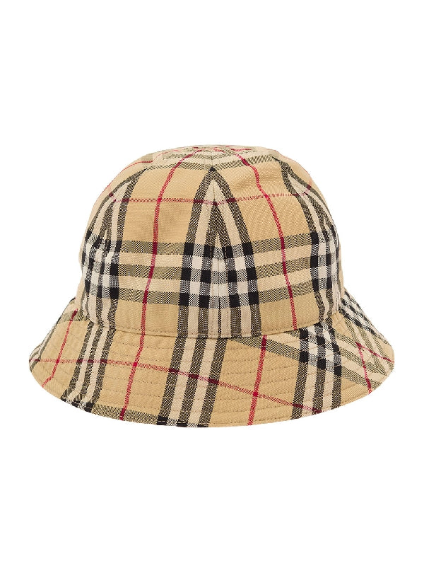 Check Nylon Bucket Hat