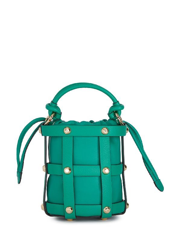 Cage Leather Bucket Bag