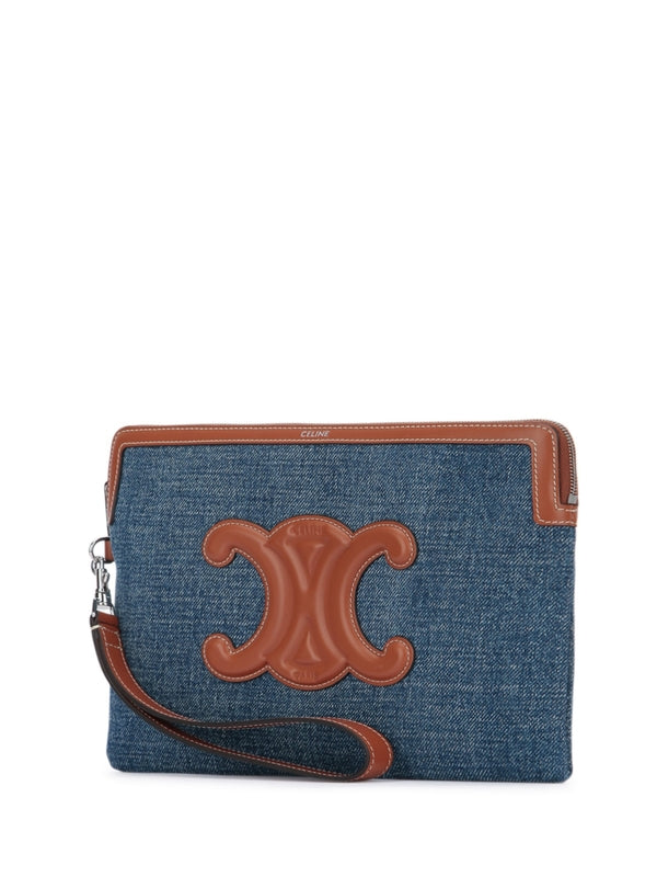 Triomphe Patch Small Clutch Bag