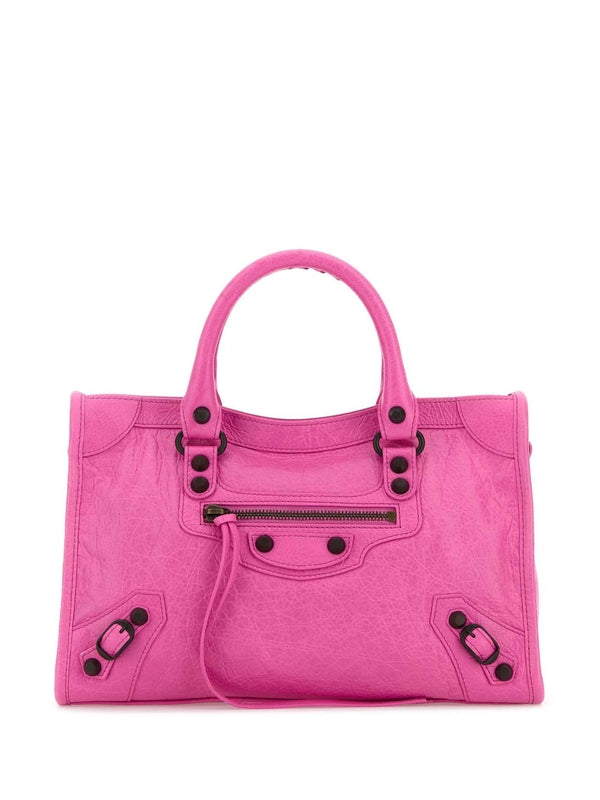 Balenciaga City Small Pink Tote Bags
