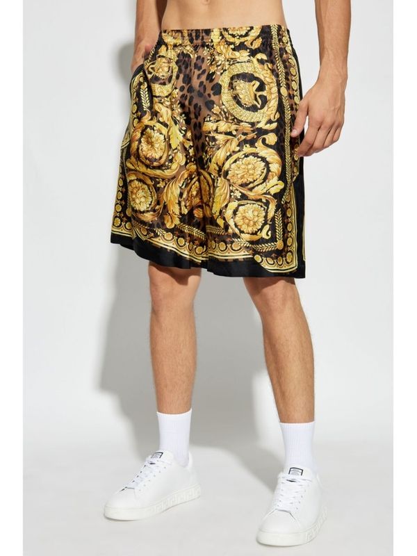 Wild Barocco Silk Shorts