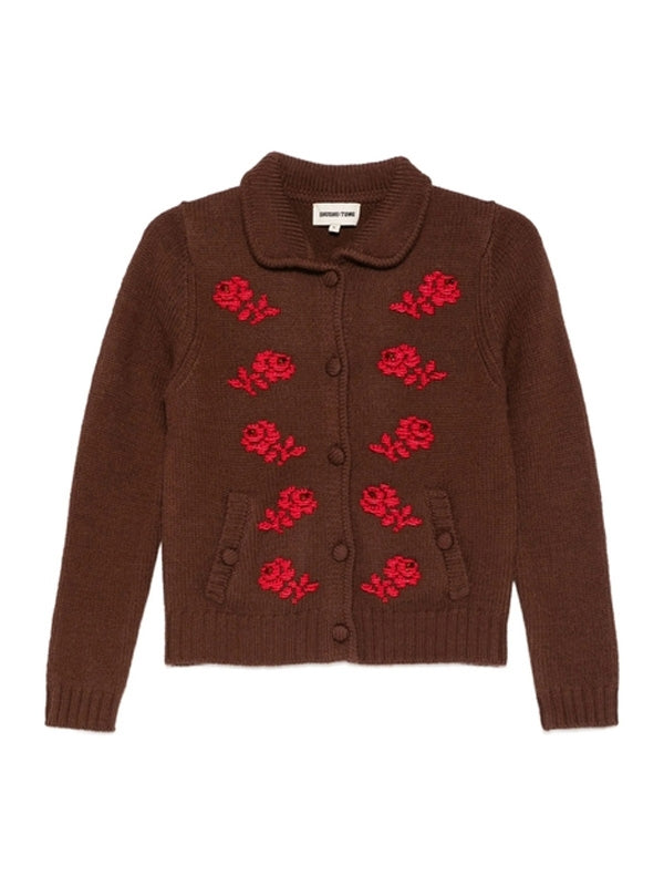 Flower Embroidery Cardigan