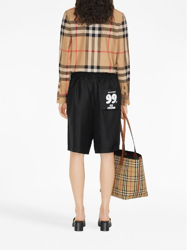 BURBERRY - Vintage Check Cotton Shirt - Jente