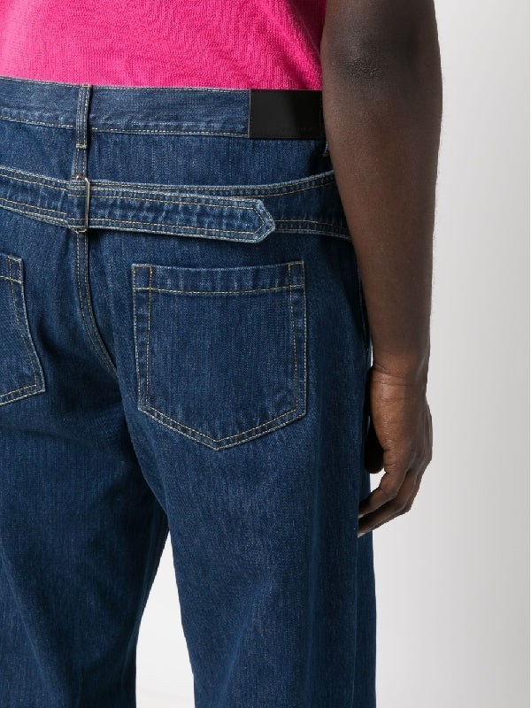 Reverse Wide Denim Pants