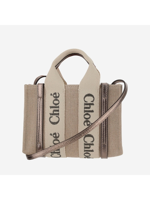 Woody Canvas Mini Tote Bag