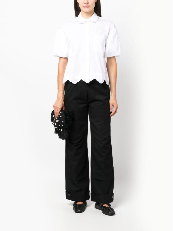 Wool Blend Workwear Pants