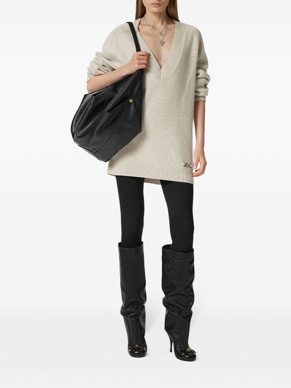 V-Neck Wool Cashmere Knit