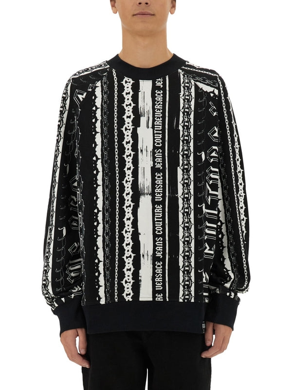 Allover Printing Cotton Sweatshirt