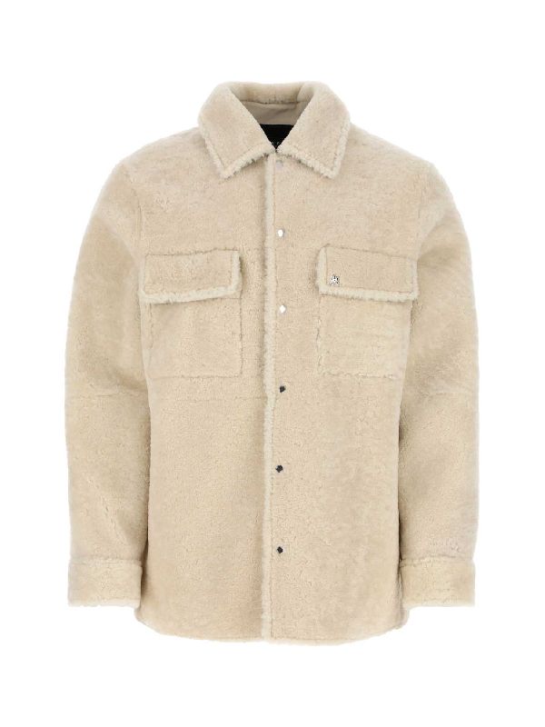 JACKETS PS23MLJ005 271 Beige o Tan  Fur & Shearling