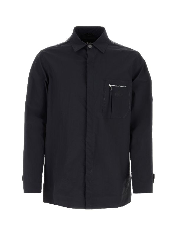 Zipper Pocket Nylon Shirt