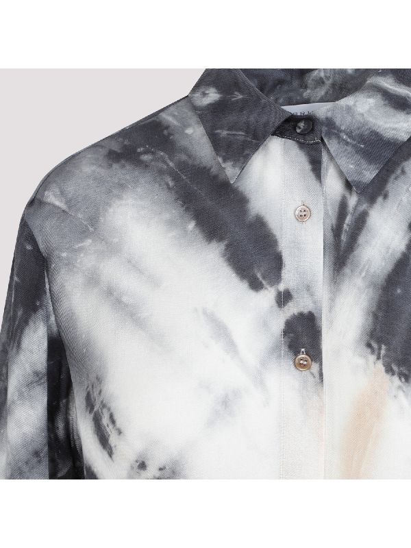 Wool Blend Tie-Dye Shirt