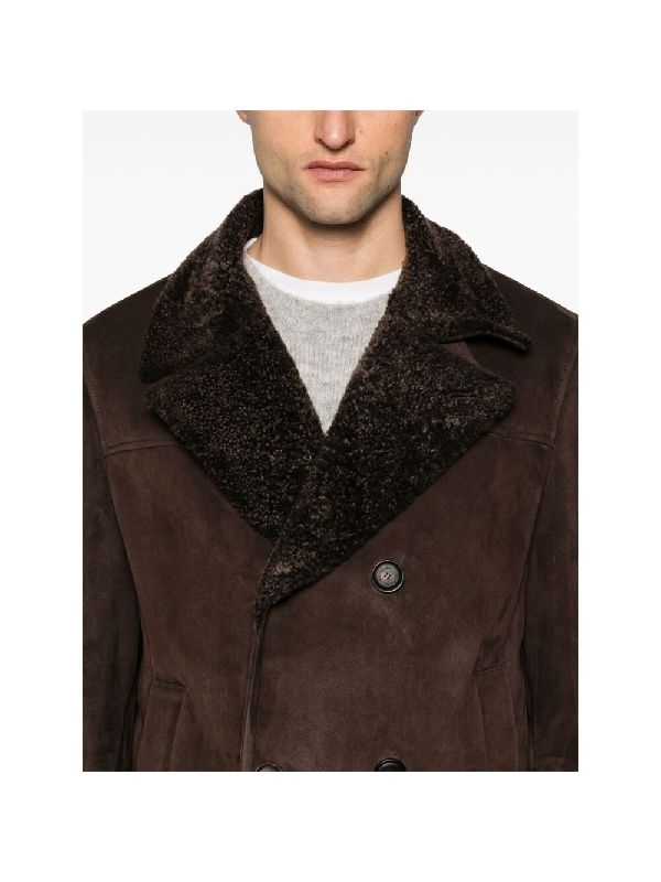 Double-breasted Shearling Jacket