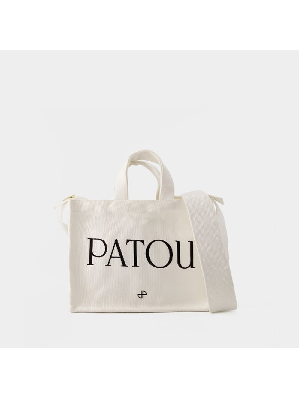 Jacquard Logo Small Cotton Tote Bag