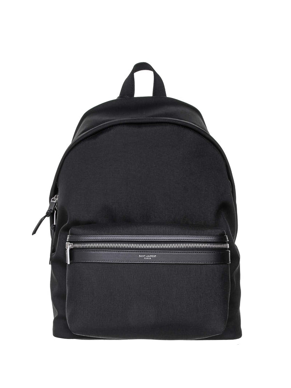 City Logo Black Nylon Backpack