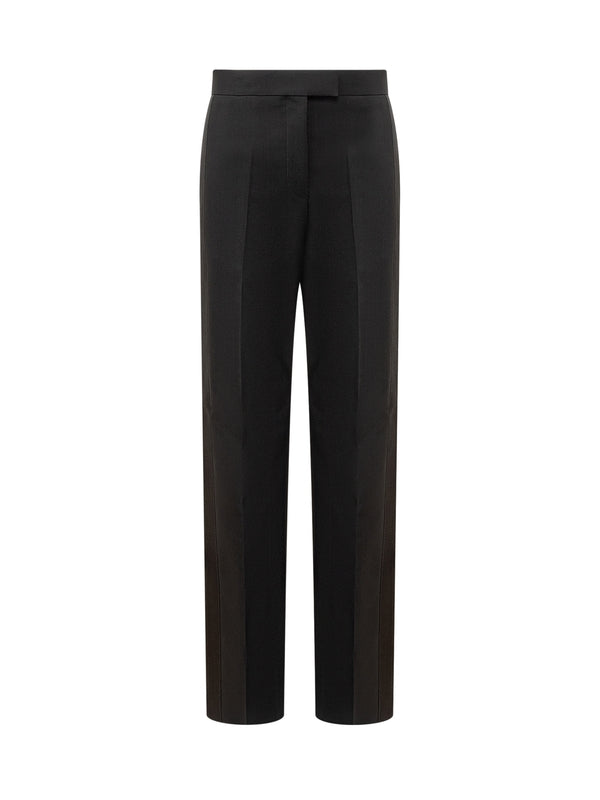 Black Wool Tailored Pants