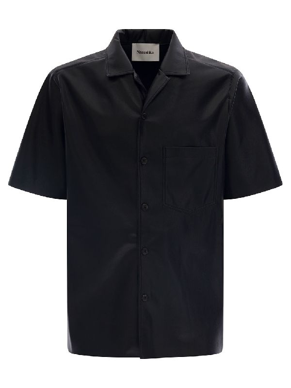 Bodil Vegan Leather Bowling Shirt