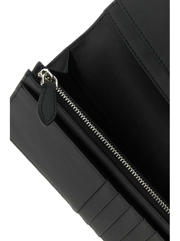 Vintage Check Flap Long Wallet