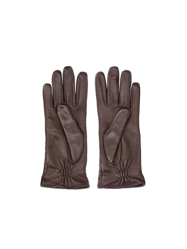 Intrecciato Leather Gloves