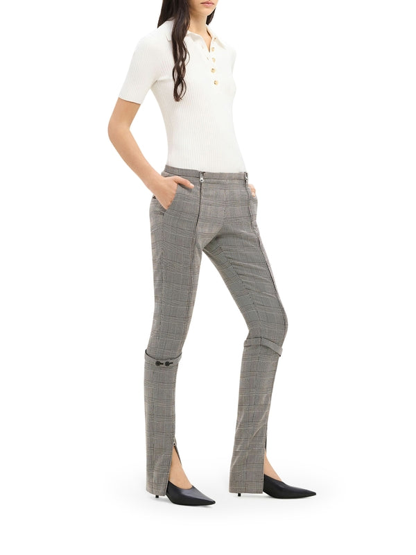 Iconic Logo Patch Rib Knit
  Polo Shirt