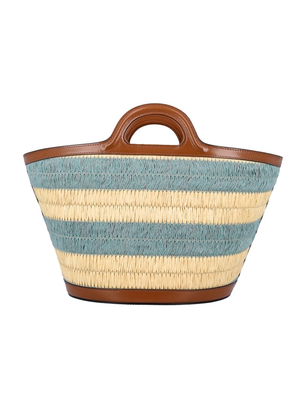 Tropicalia raffia-effect small bag Tote Bags
