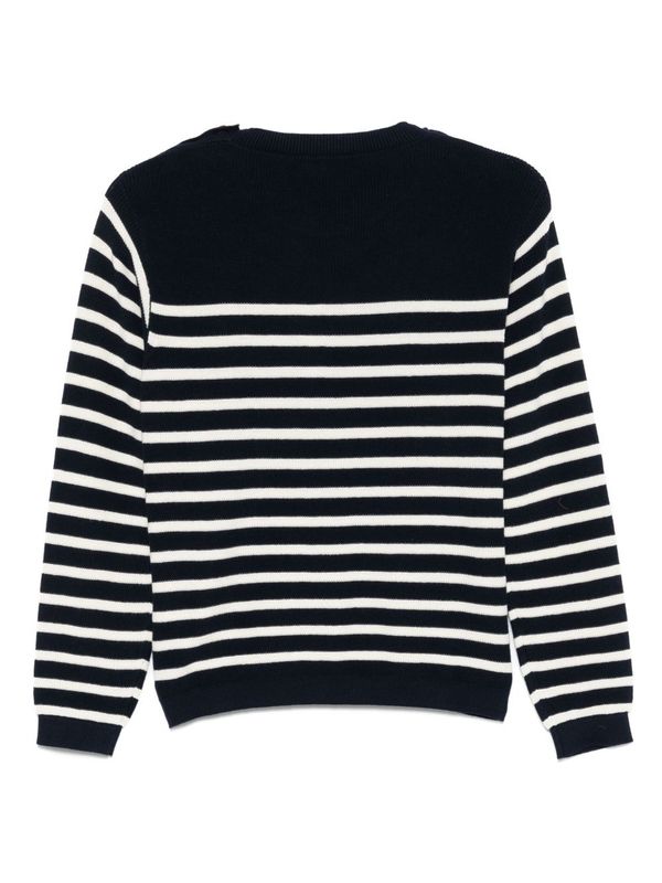 Perla Stripe
  Button Detail Knit