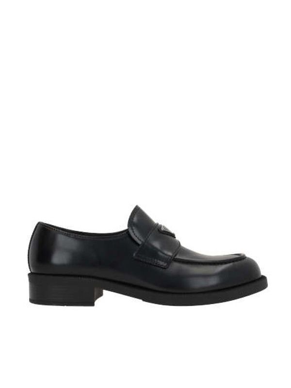 Triangle Logo Leather Loafer