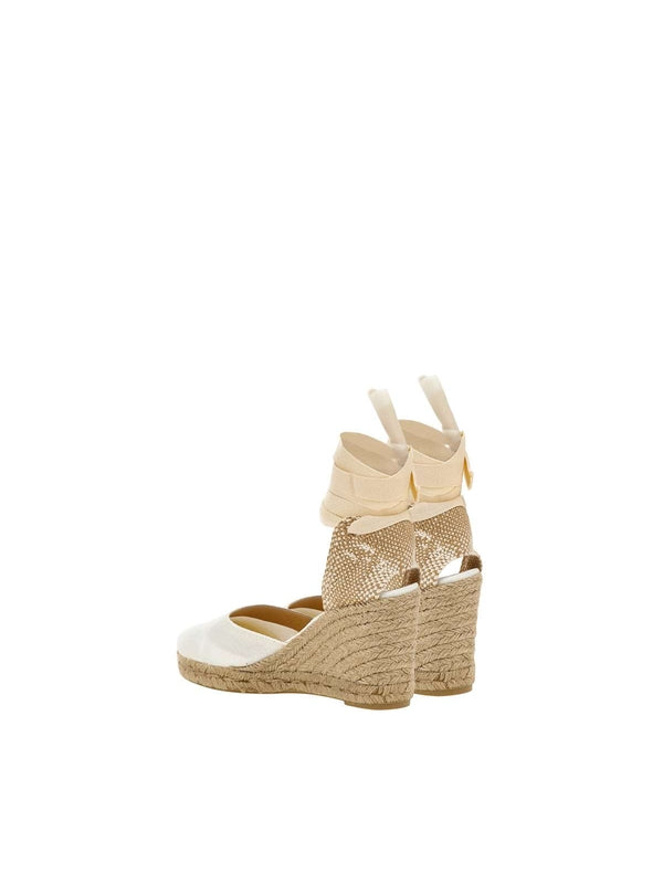 Castañer Ivory Wedge Sandals
