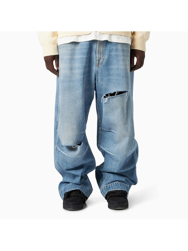 Y2K Distressed Denim Pants