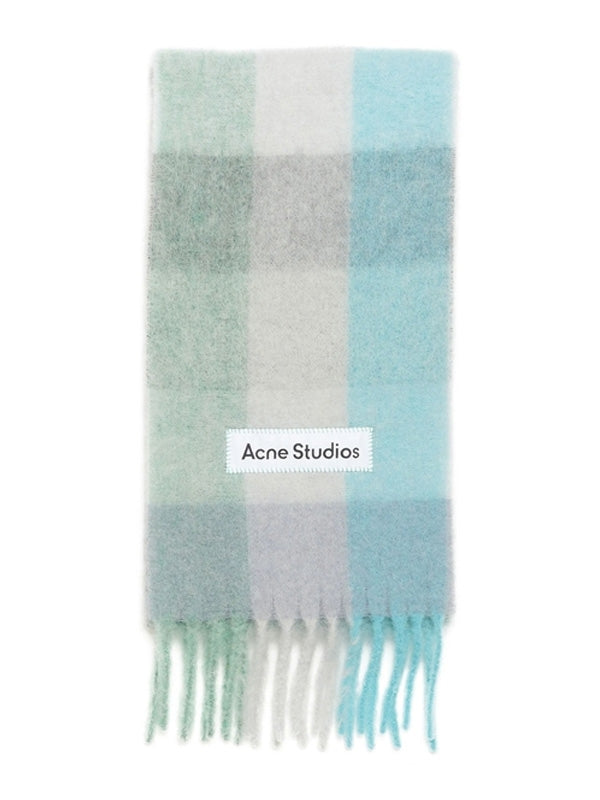 Acne Studios Blue Wool Mufflers