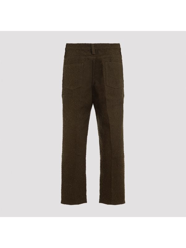 Boucle Cotton Tailored Pants