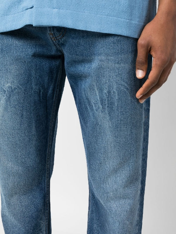 Straight Cut Denim Pants