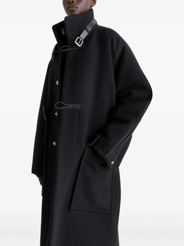 Wool Duffle Wrap Coat