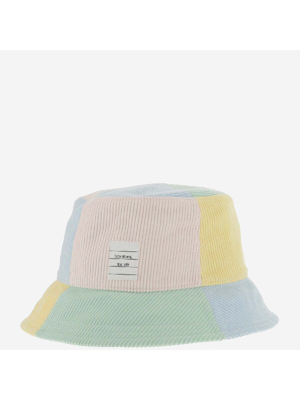 Nametag Patchwork Corduroy Bucket Hat