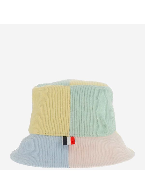 Nametag Patchwork Corduroy Bucket Hat