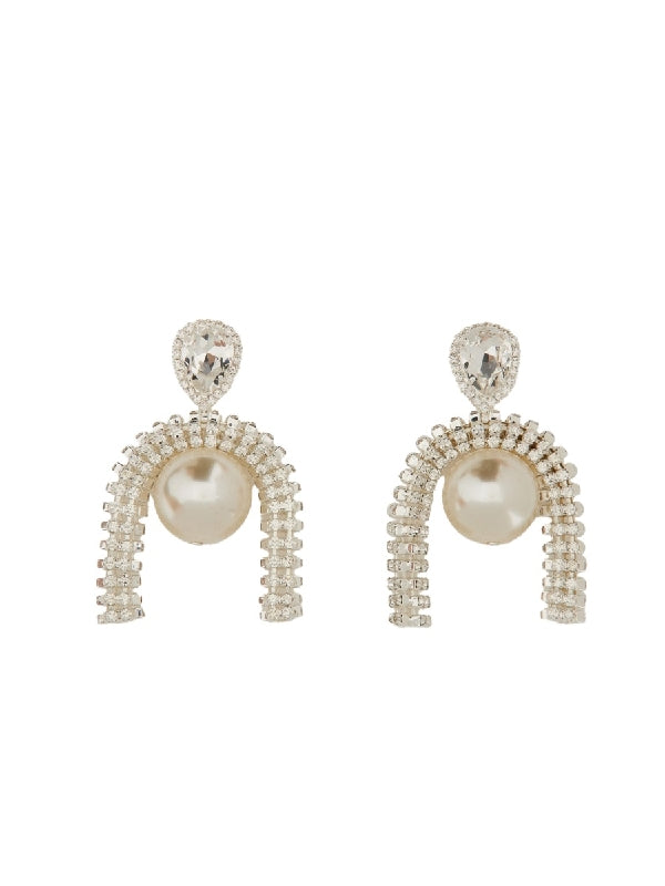 Pendant Pearl Earrings Set