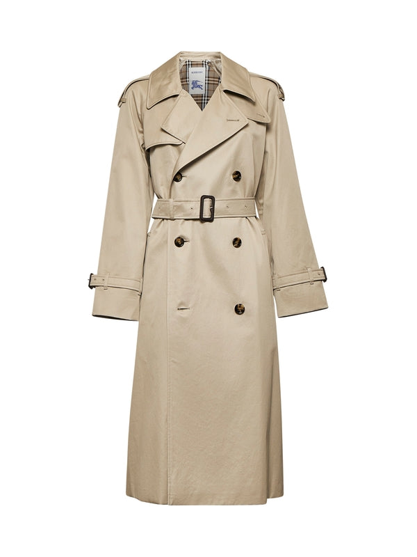 Beige Cotton Trench Coat