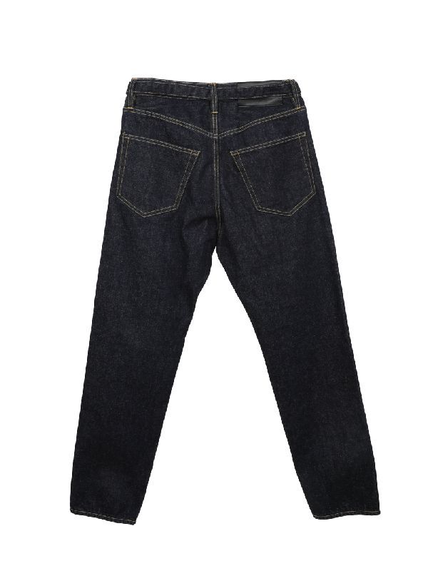 Back Patch Straight Denim Pants