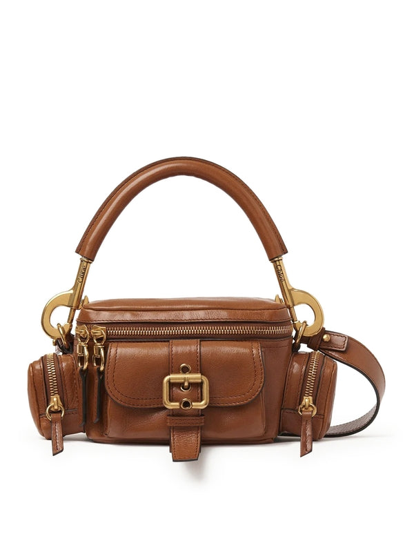 Camera Buckle Leather Small
  Shoulder Bag