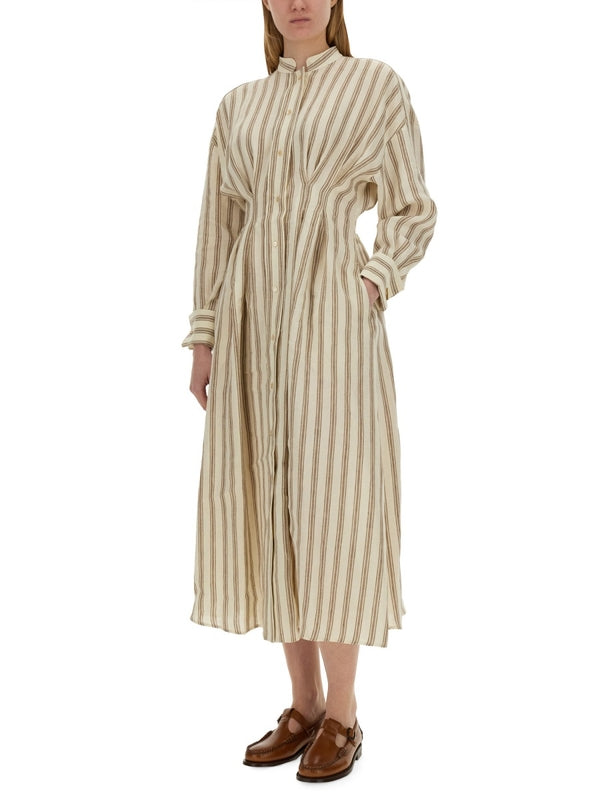 Yole Stripe Linen Dress