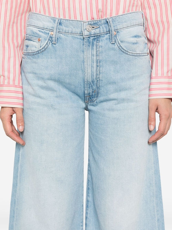 Flare Wide Cotton Denim Pants