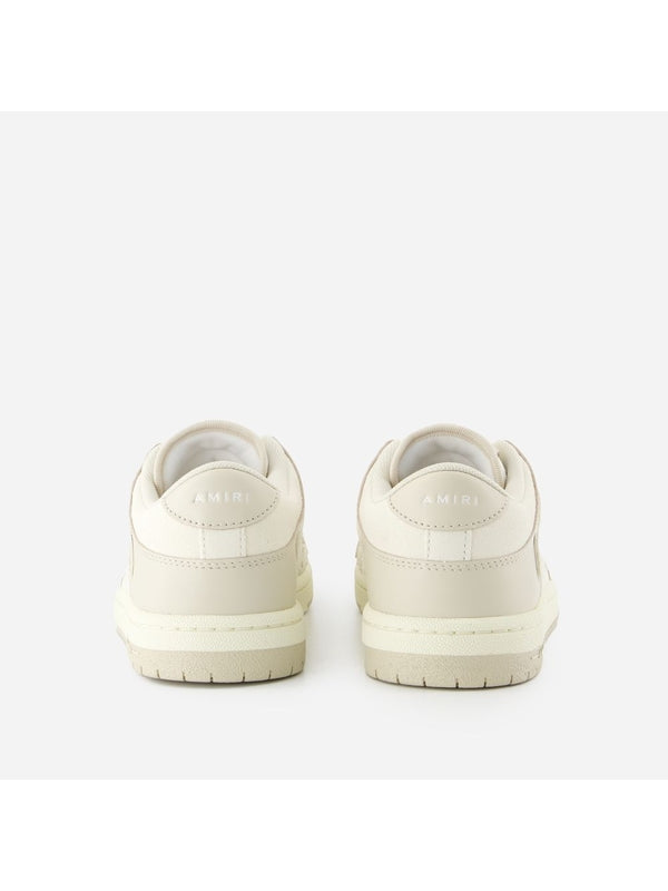 スケルレザーロートップスニーカー