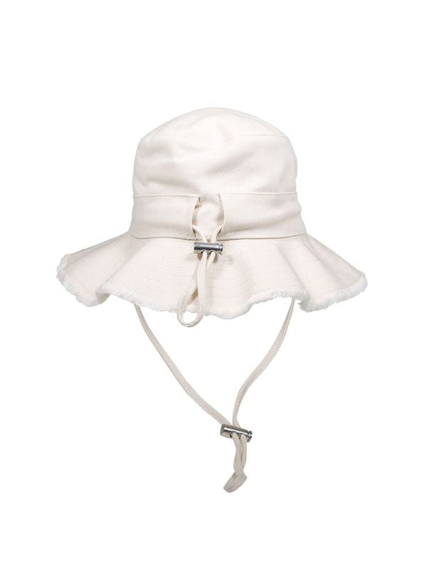 Jacquemus Le Bob Artichaut Ivory Bucket Hat