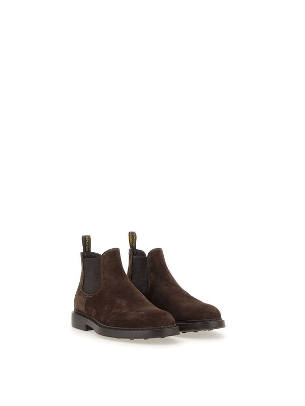Brown Suede Chelsea Boots