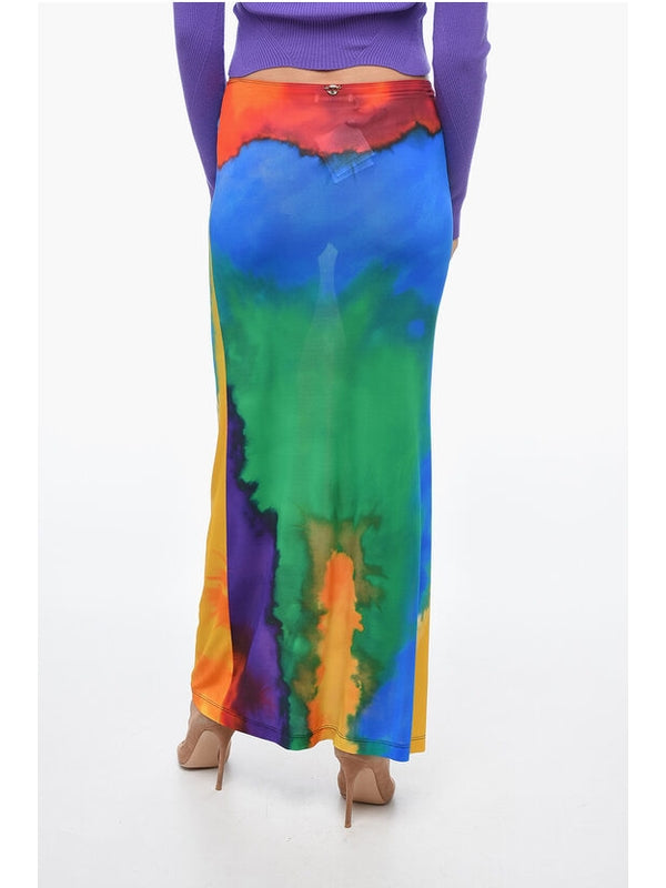 Tie-Dye Printing Long Skirt