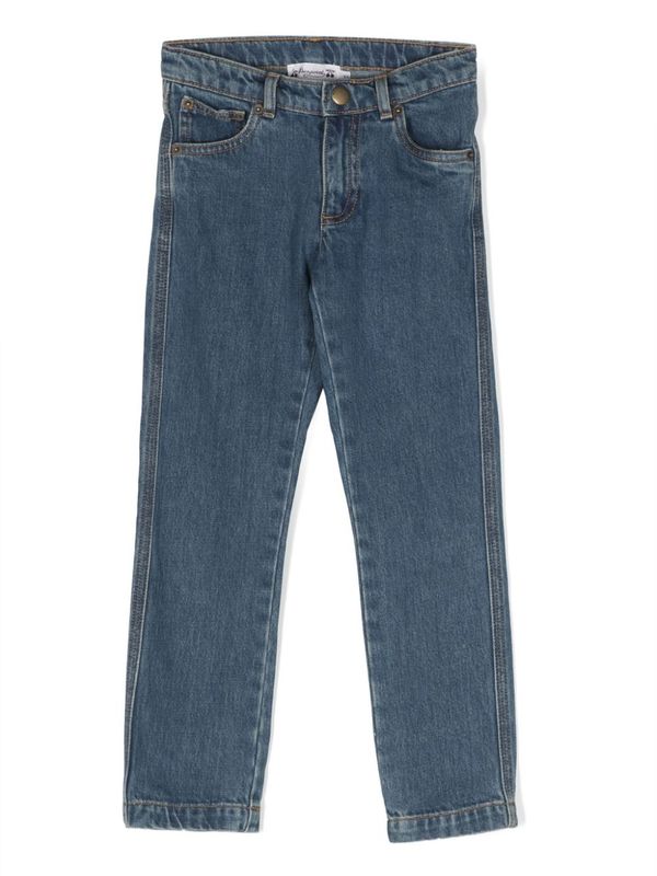 Cotton Denim Pants