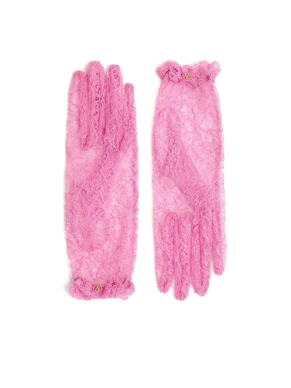 Valentino Pink Other Fabric Gloves