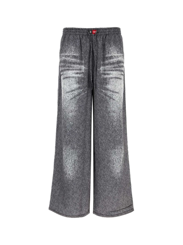 Denim Printed Pajama Pants