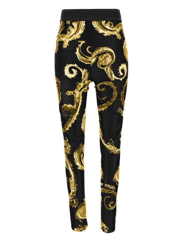 Baroque Logo Pattern LeGGings